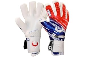Renegade GK Eclipse Professional Soccer Goalie Gloves (Sizes 6-12, Level 5) Fingersaves & 4+3MM EXT Contact Grip-Based in USA