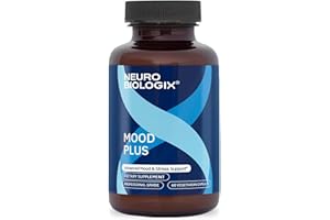 NEURO BIOLOGIX Mood Plus Complete Mood Support Supplement - Calming Serotonin Supplements for Women for Stress Assistance & Brain Function Support - 5 HTP Supplement with Niacin, GABA & Ashwagandha - 60 Capsules