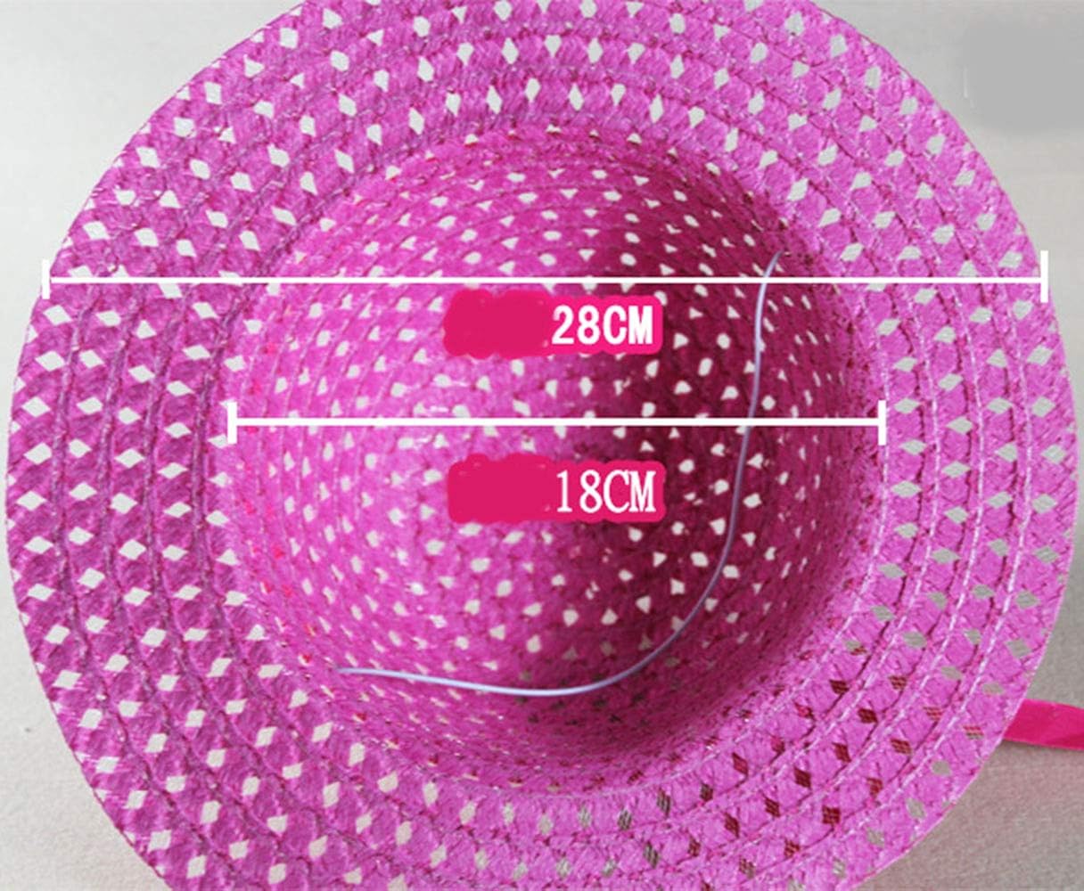 YUEMING Baby Girl Straw Hats Lovely Flower Sun Hats Summer Beach Hats