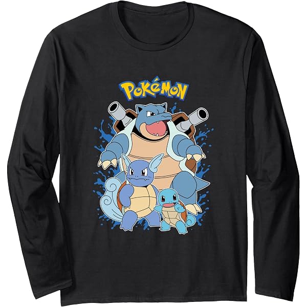 T-Shirt Vintage Pokémon Gengar Rayé - Manches Longues - Taille L Garçon - Occasion Parfait État