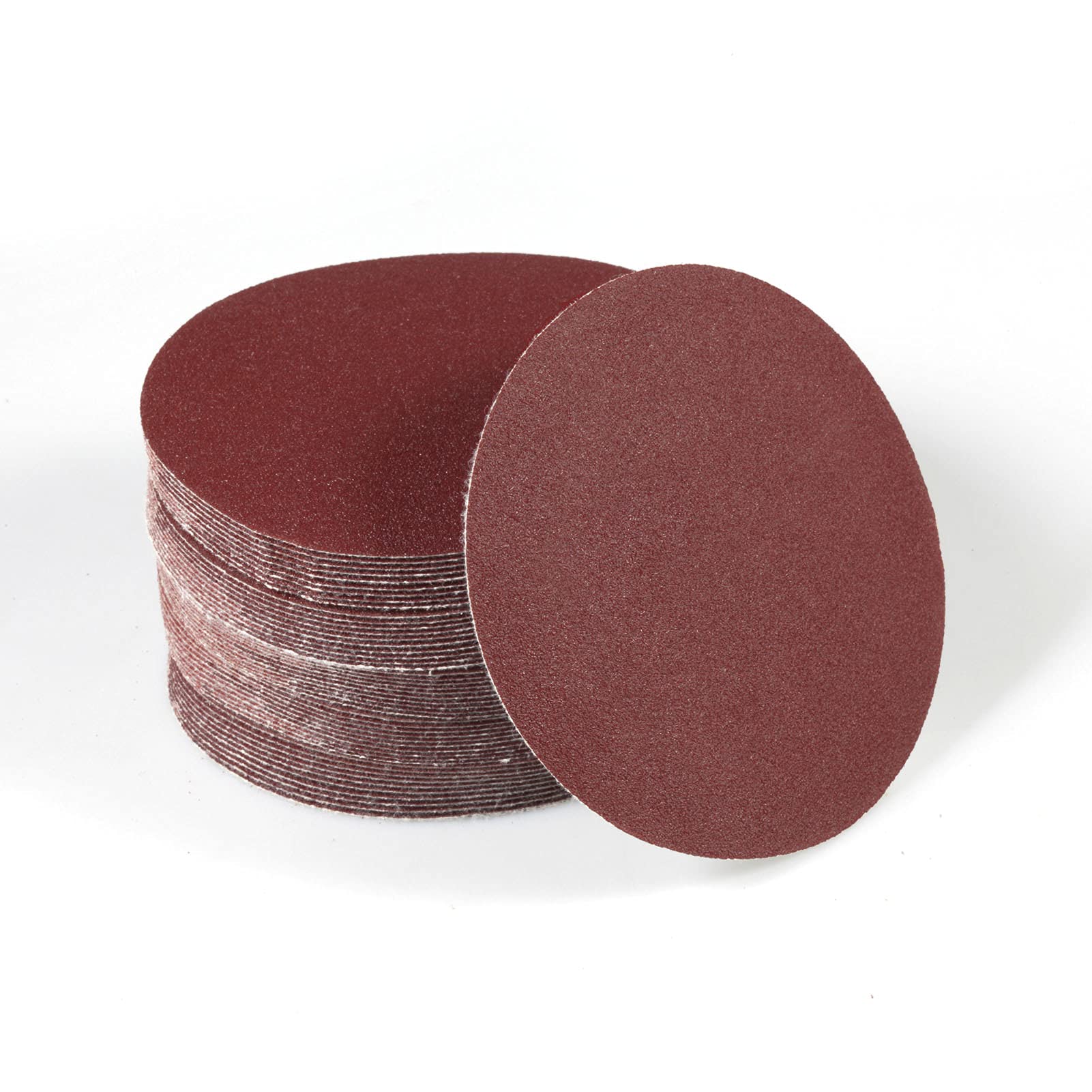 SPEEDWOX 50pcs Sanding Discs 4 Inches Sandpaper 120 Grit Hook and Loop Sanding Discs for Drill Grinder Rotary Tools No Hole