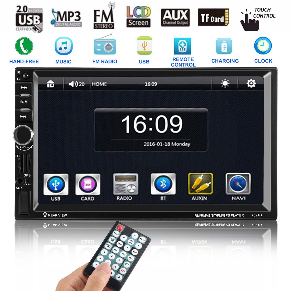 CATUO Reproductor DVD para Coche Pulgadas HD Pantalla Táctil Auto Radio MP