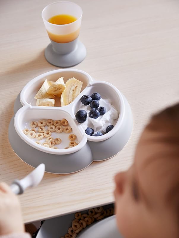 Kindergeschirr, 8-teilig, Grau