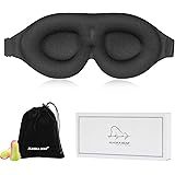 ALASKA BEAR Luxury Sleep Eye Mask for Women & Men, Adjustable, Contoured & Comfortable for Full Blackout - Includes Silky Pou