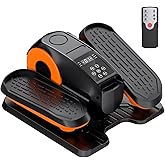 HTM Under Desk Elliptical Machine - Electric Elliptical Exerciser for Seniors, Pedal Exerciser 12 Speeds Portable Seated Pedal Exerciser with Remote Control Home Workout Exercise Equipment