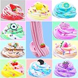 BVEHSR 12 Pack Dual Colors Butter Slime Kit Kids Party Favors DIY Soft view 2