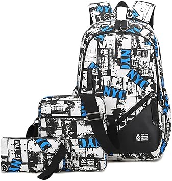 Mioy Mode Casual College Sac A Dos Impression Sur Toile Sac A Dos