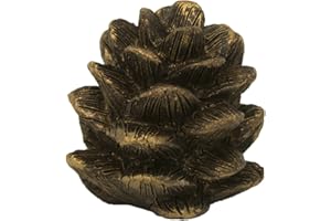 Urbanest Pinecone Lamp Finial, 1 3/4-inch Tall, Bronze with Gold