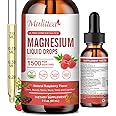 Magnesium Glycinate Liquid Drop - Triple Absorption Supplement to Support Nerves, Night, Heart, Muscles * -Sugar-Free with Potassium, L-Theanine, Sea Moss Vitamin B,C,D3, K2-1Pack