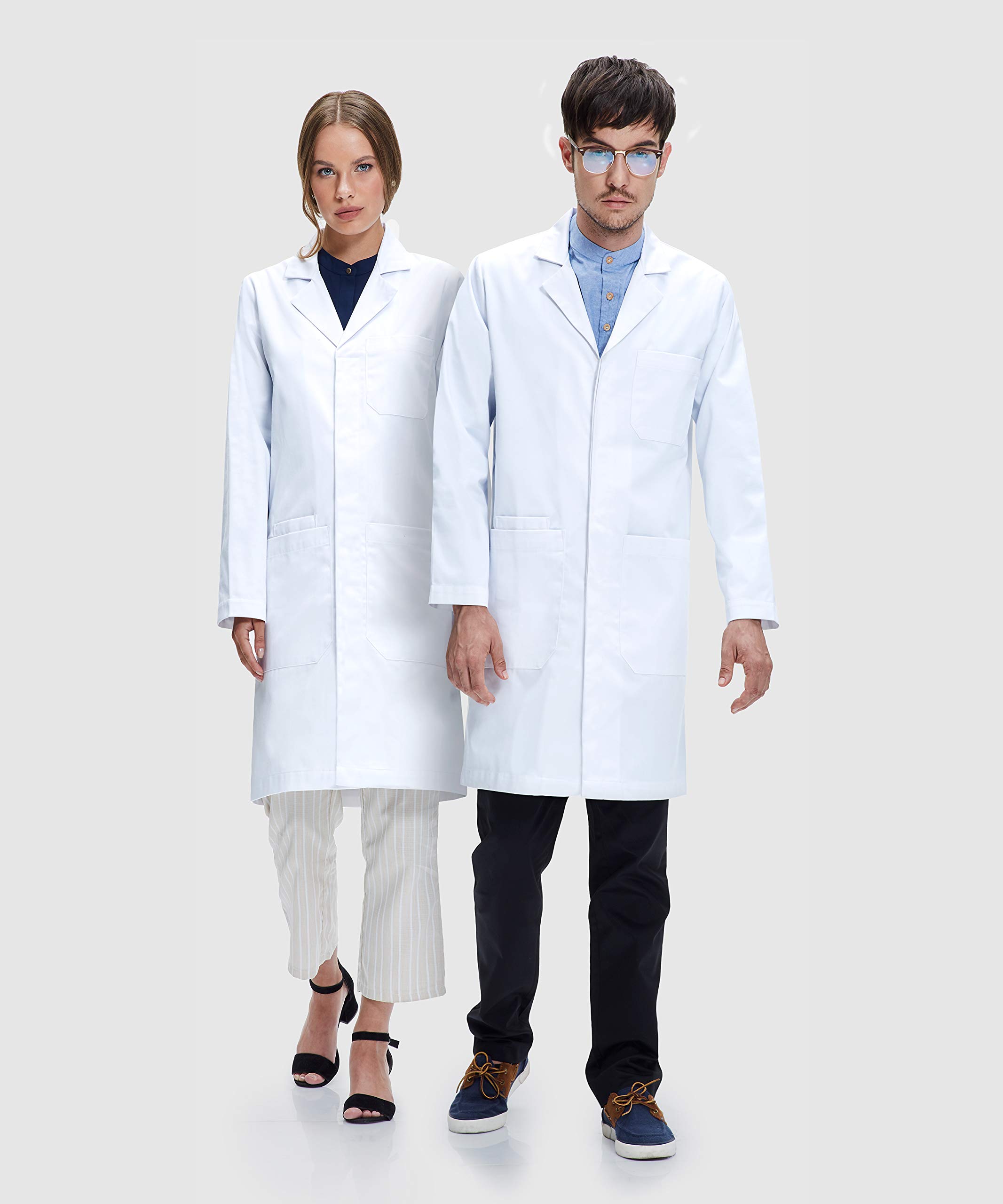 Dr. James Unisex Lab Coat (40 Inch Length) US012XS White on Galleon Philippines