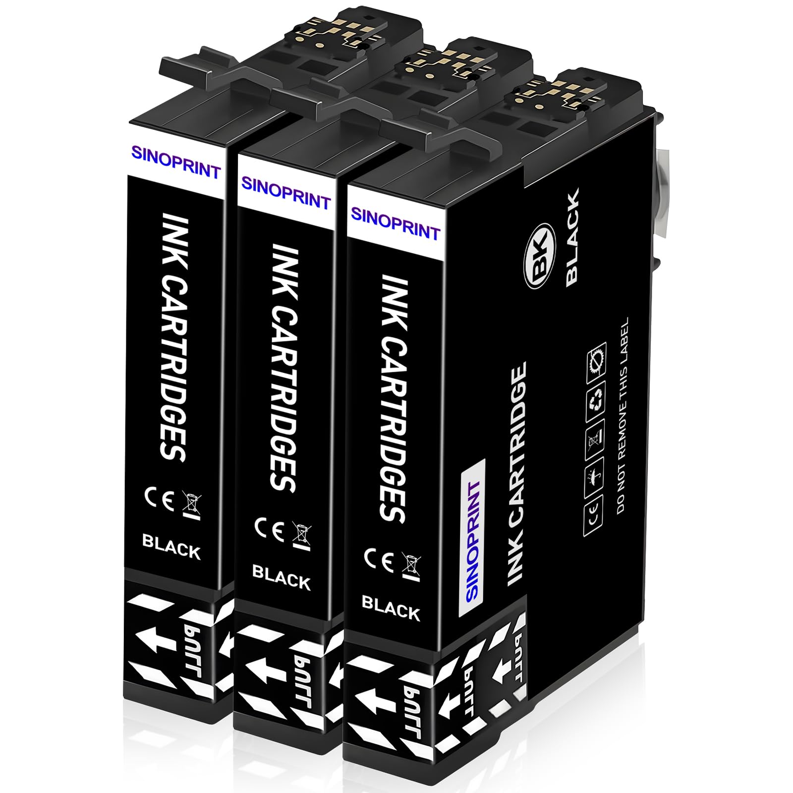 SINOPRINT Replacement for 405XL Ink Cartridges Black for Epson 405 XL for Epson WorkForce Pro WF-4830 WF-7830 WF-4820 WF-3820 WF-7840 WF-3825 WF-7310 WF4820 WF3820 WF7310 WF7830 WF7840(3 Black)