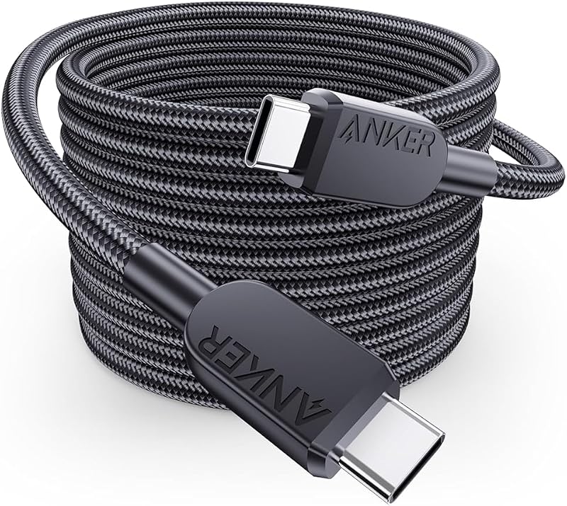 Cable USB C Carga Rápida 240W de Nylón Trenzado Doble