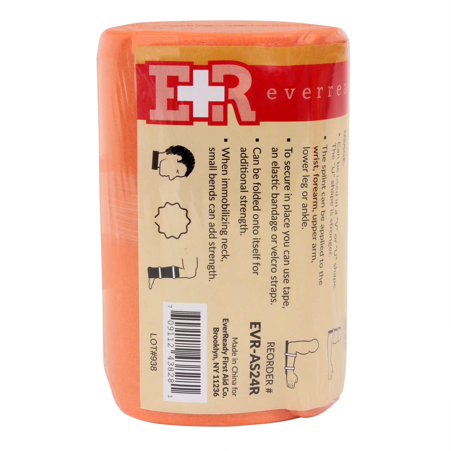 Ever Ready First Aid Universal Aluminum Splint, 24 Inch Rolled (1)