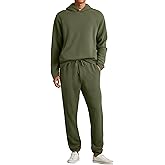 JMIERR Mens Textured Track Suits 2 Piece Set with Hoodie Sweatshirt and Sweatpants 2025 Casual Sweatsuit Set Airport Outfits