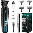VGR 930 Professional Beard Trimmer Hair Clippers for Men, 360 Minutes Run Time Hair Trimmer for Men, Zero Gapped Barber Trimmer with T Blade, USB-C Rechargeable Cordless Edgers Clippers, Green