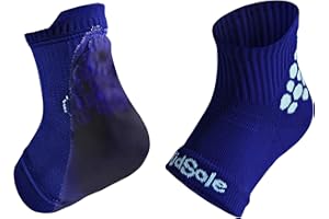 KidSole RX Gel Sports Sock for Kids with Heel Sensitivity from Severs Disease, Plantar Fasciitis (2 Pairs Per Box)