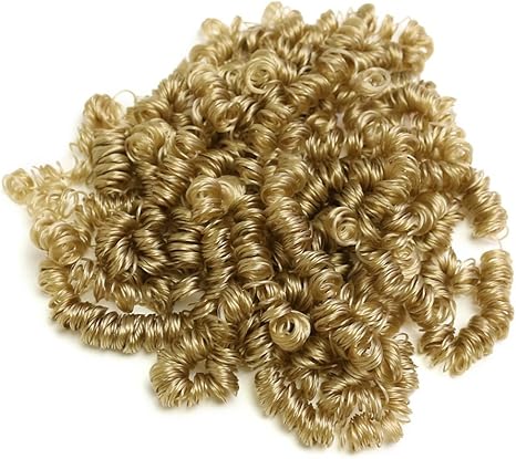 Amazon Co Jp タカギ繊維 ドールヘアー カールタイプ 小 F6mm ブロンド Cm252 ホビー 通販