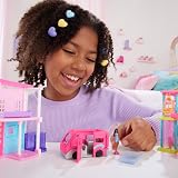 Barbie Mini BarbieLand Doll & DreamCamper Vehicle Set 1.5 inch HYF39 view 2