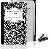 CoBak Case for Remarkable Paper Pro Move 7.3 inch 2025, Hard Back Shell Protective Lightweight Auto Wake/Sleep Smart Folio Cover with Built-in Pen Holder and Nibs Holder (Black Notebook)