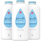 Johnson's Baby Powder, Pure Cornstarch, Aloe & Vitamin E, 22 Ounce (Pack of 3) - Packaging May Vary