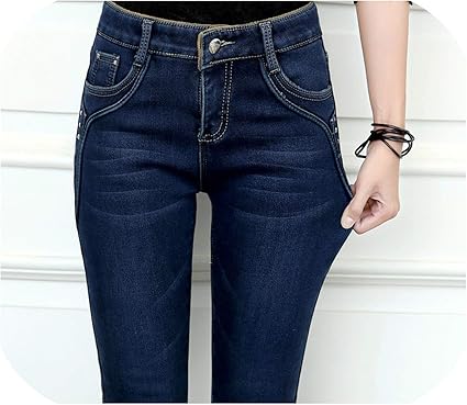 fleece lined denim pants