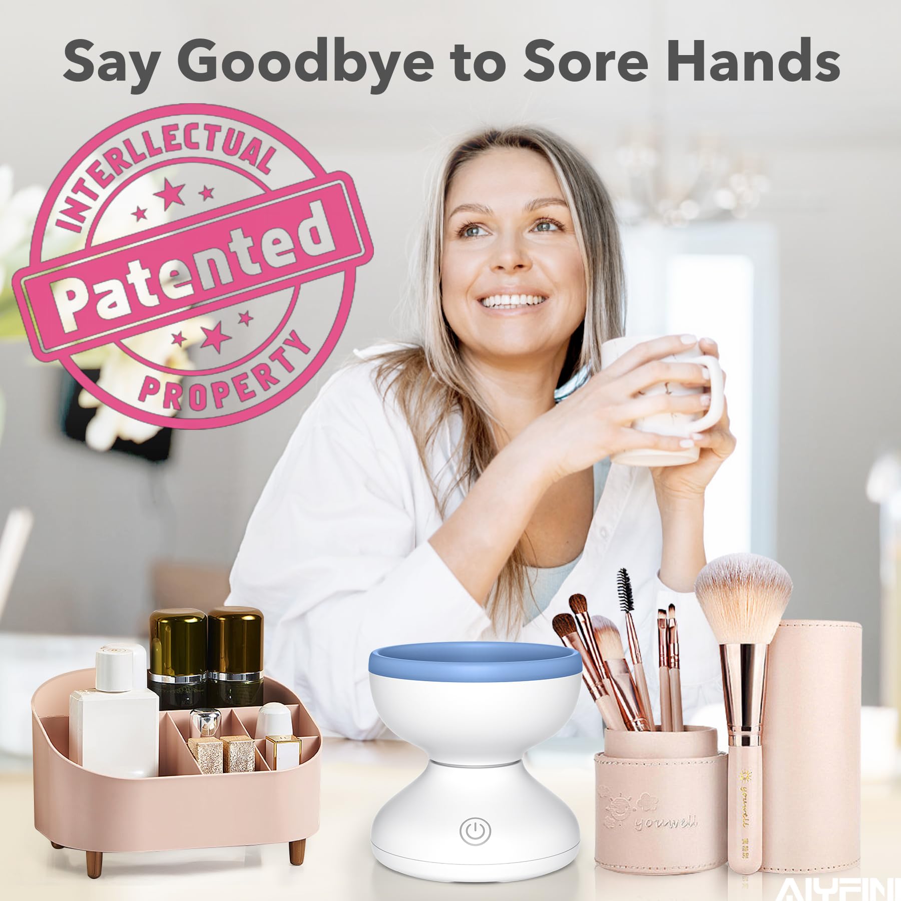 Electric Makeup Brush Cleaner Machine