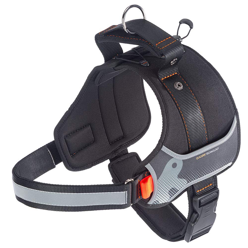 Ferplast Dog Harness HERCULES LARGE, Adjustable, Padded, Resistant, Scratchproof, Visible in the Dark, with Handle