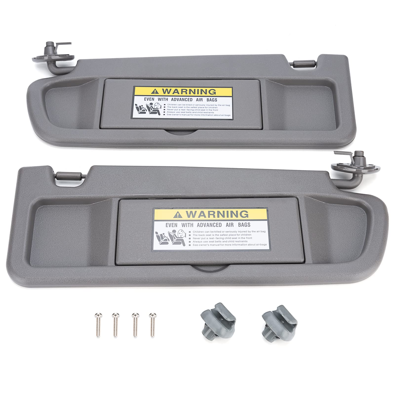 Photo 1 of Left Driver & Right Passenger Side Sun Visor Compatible with Honda Civic 2006 2007 2008 2009 2010 2011 Replaces # 83280-SNA-A01ZA, 83230-SNA-A01ZA (Atlas Gray)