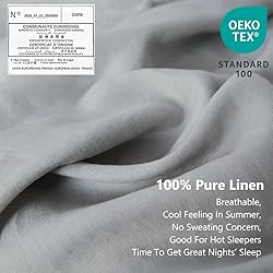 Simple&Opulence 100% Linen Sheet Set with