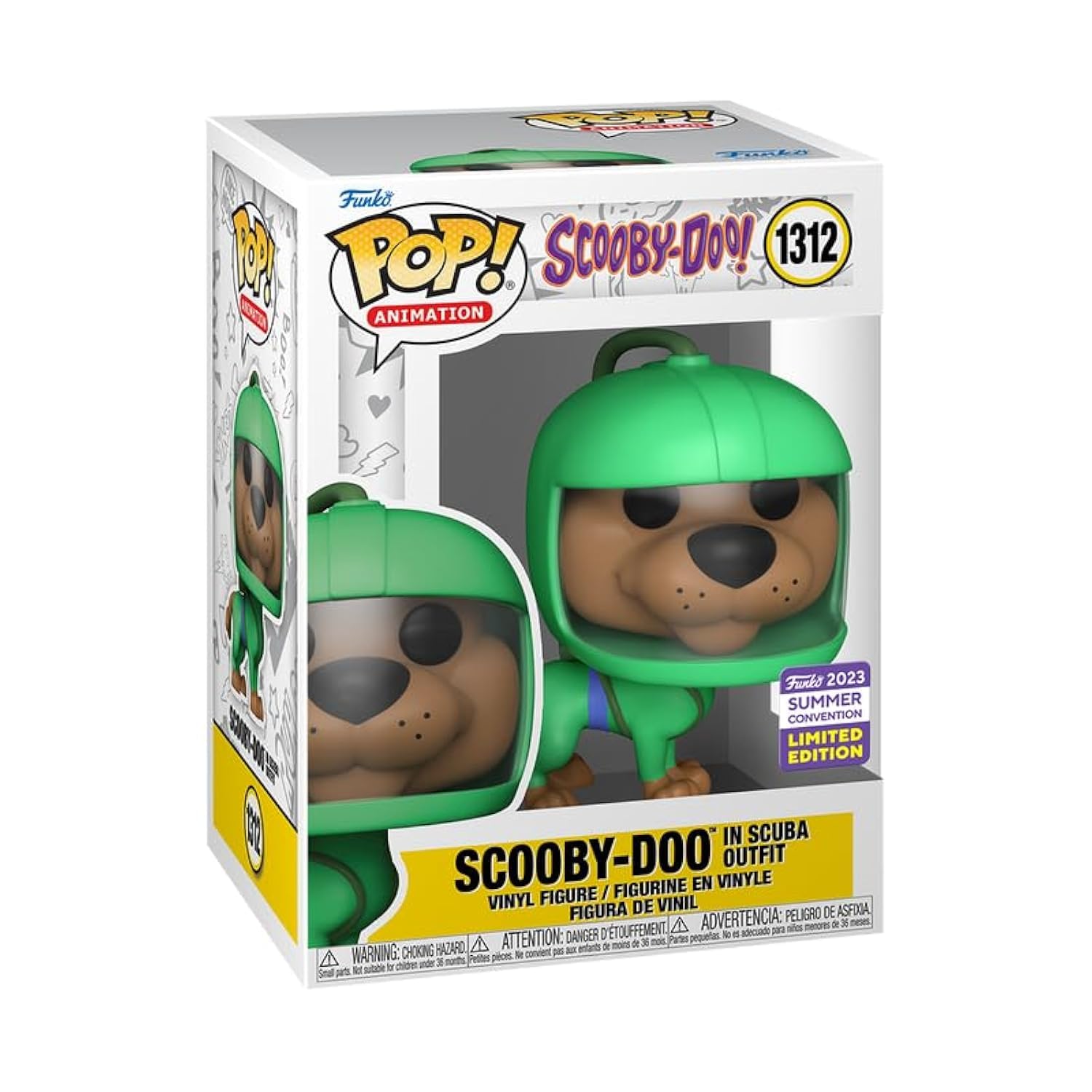 Pop! Scooby-Doo! 1312 - Scooby-Doo in Scuba Outfit (2023 Summer Convention Exclusive)