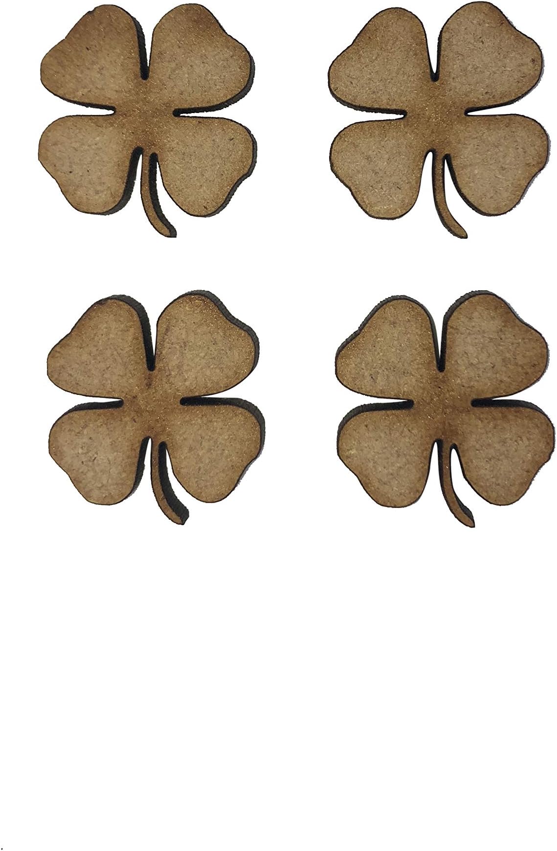 20x Four Leaf Clover 2cm Wood Craft Embelishments Laser Cut Shape MDF