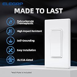 ELEGRP Matte White Single Pole Decorator Light