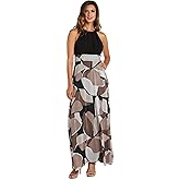 Long Yoryu Chiffon Maxi Dress W/Halter Neck