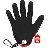 Rite Angler Handy Catching Fish Glove - Fishing Gloves for Men and Women, Handling, Catching, Cleaning, Non-Slip Grip, Breathable, Water-Resistant, Flexible - 8.5"
