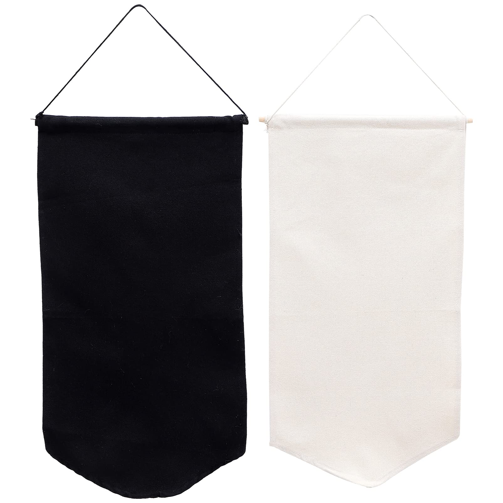 TOYANDONA 2pcs Wall Display Banners Blank Wall Canvas Banner Pin Banners Decorative DIY Plaque for Display Buttons and Label Collections