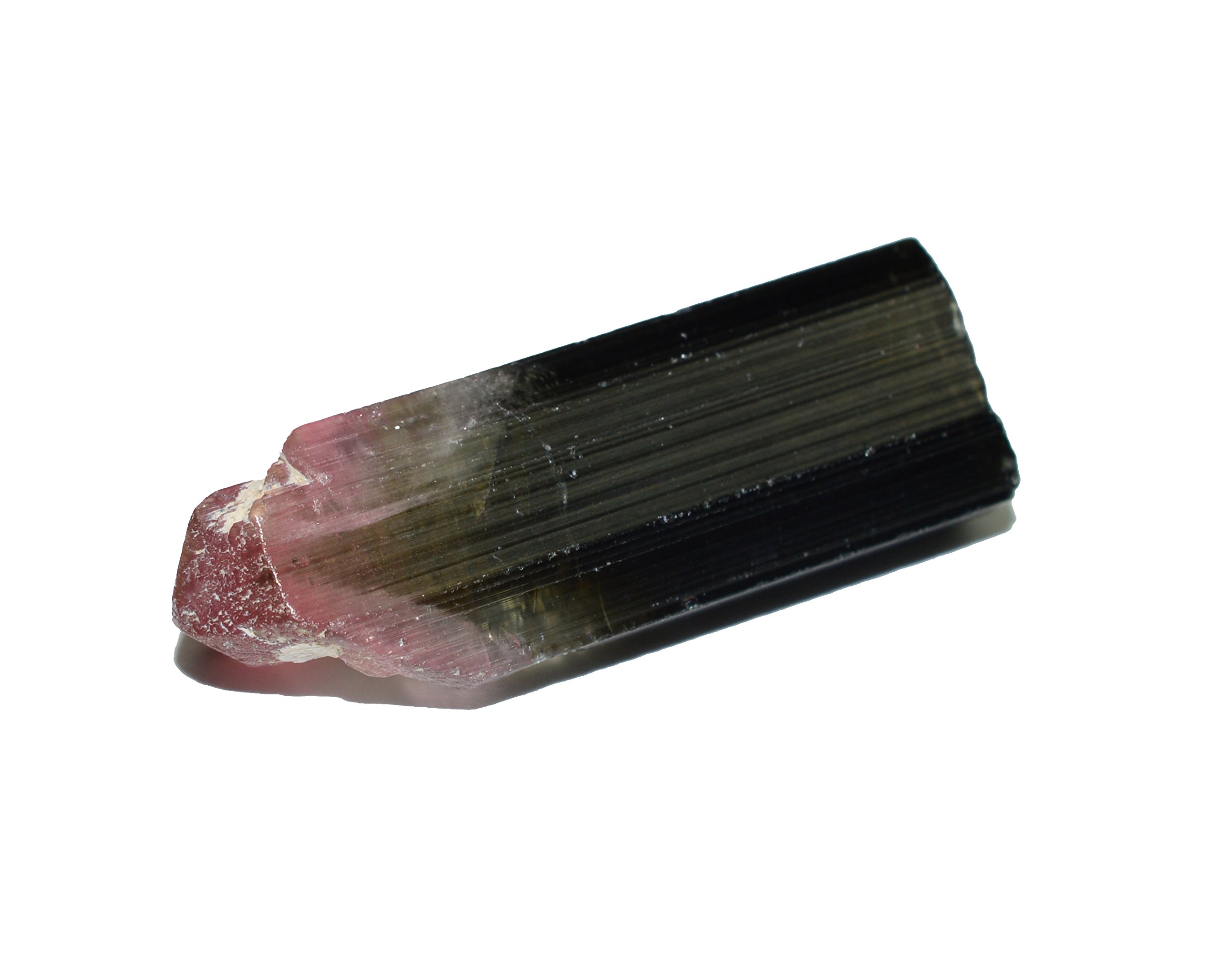 Bicolor Tourmaline Madagascar rough gemstone crystal 12 carat