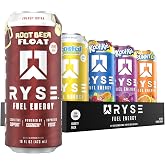 RYSE Fuel Energy Drink - Variety Pack - Sugar Free, Gluten Free &amp; Vegan - 200mg Natural Caffeine, Taurine &amp; Choline for Focus &amp; Energy - No Artificial Colors - 16 fl oz Cans (12-Pack)