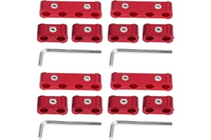 spark plug wires 350 small block + Spark Plug Wire Separator, Universal 8mm 9mm 10mm Wires, 12 Pcs Aluminum Alloy Spark Plug 