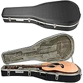 GHOSTFIRE Acoustic ABS Hard Case for Acoustic, GC-RAG Black | Portable Hard-Shell Case With Lock, Super Thick Case Fit for Acoustic, Soft Velvet Lining Suitable Inner Design