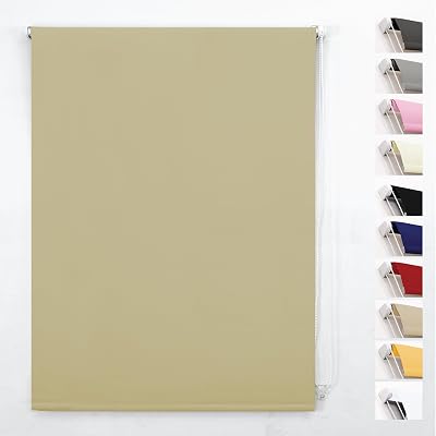 Funky Gadgets Cappuccino Blackout Roller Blind 60x165 Easy Fit UV Safe