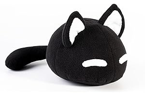Mewo Omori Plush Black Cat Toy Handmade Soft Toy Made to Order 7.9 inches