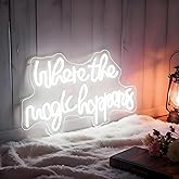 Neonawall Neon Sign for Wall Decor Light Up Letters Business Led Sign Birthday Party Gifts Led Decorative Night Signs Room Decorations Party Signs for Home Beauty Nair Salons (Where the Magic Happens)