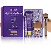 Body Coverage Perfector with Brush - Waterproof Leg & Body Makeup for Skin Imperfections & Uneven Tone, Transfer-Resistant Natural Finish Concealer, Flawless Looking Legs (Natural Radiance)