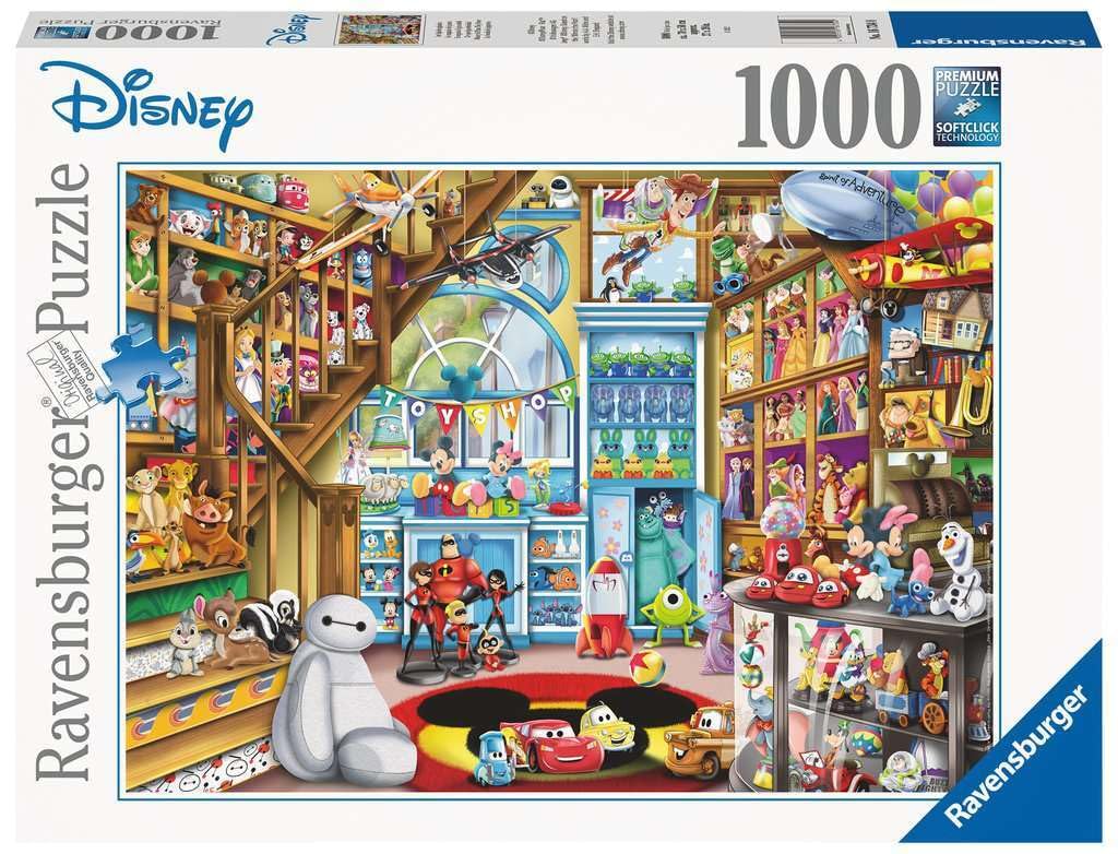 Photo 1 of Ravensburger Disney-Pixar Toy Store Jigsaw Puzzle - 1000 Piece Puzzle for Adults and Kids | Unique Softclick Technology | Eco-Friendly Material | FSC Certified