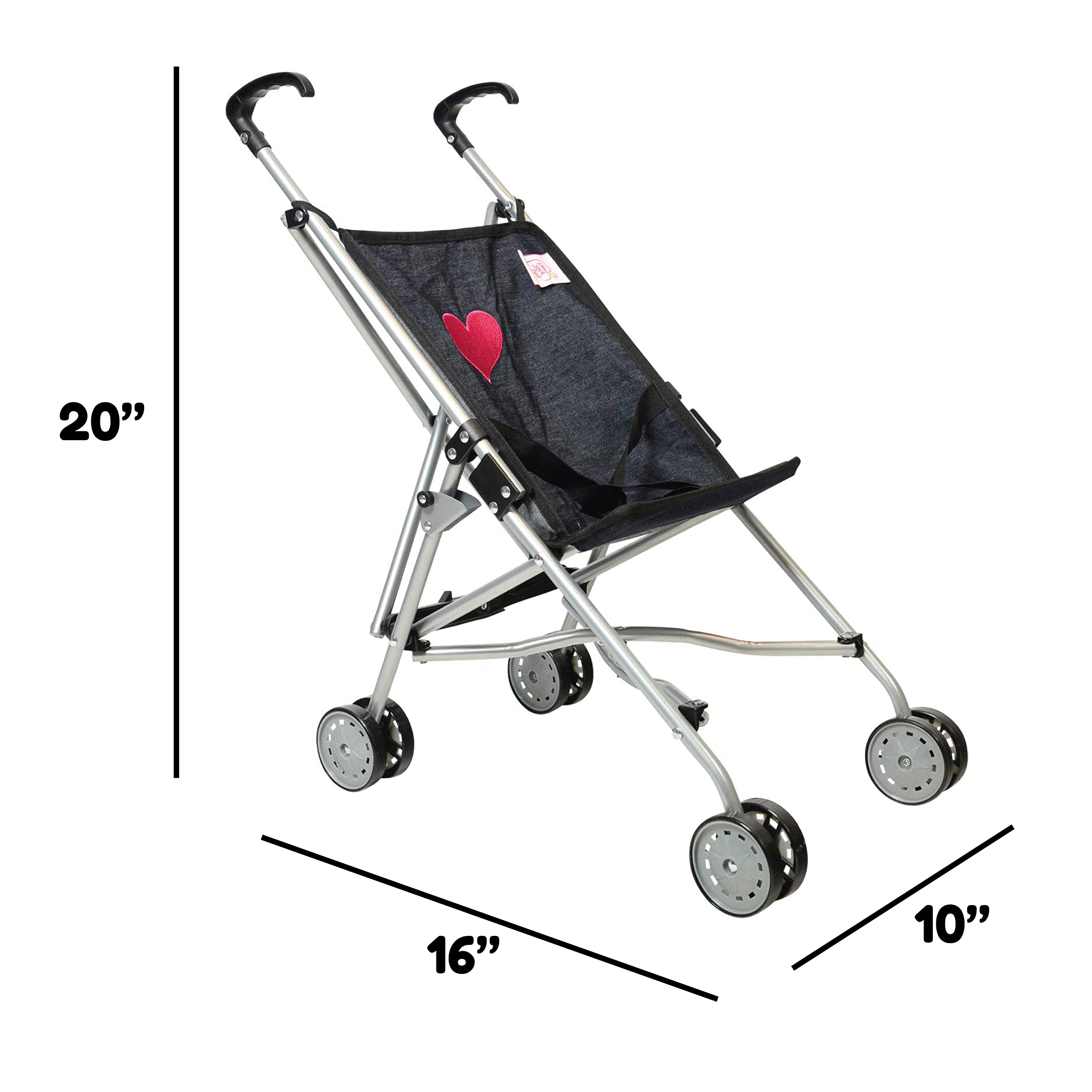 My First Umbrella Doll Stroller in Denim for Toddler