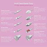 Beurer MP 62 Electric Manicure Pedicure Set with 10 Tips LED Light Storage Bag view 6