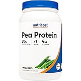 Nutricost Pea Protein Powder (4 LBS) Unflavored - 20g of Vegan Pea Protein Isolate, GMO-Free, Gluten-Free, 71 Servings