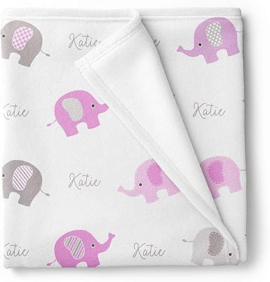 baby girl elephant blanket