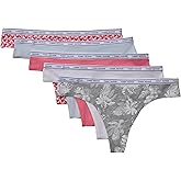 Tommy Hilfiger womens Classic Cotton Logoband Thong 5 Pack