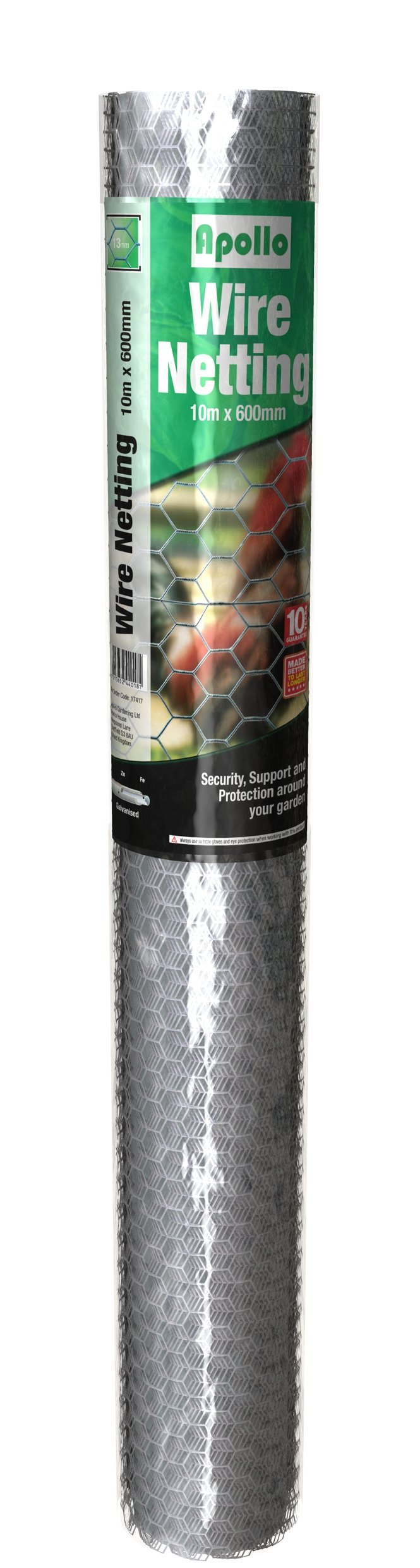 Apollo 10m Galvanised Wire Netting